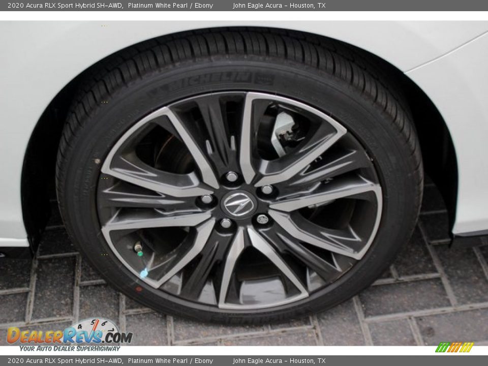 2020 Acura RLX Sport Hybrid SH-AWD Platinum White Pearl / Ebony Photo #11