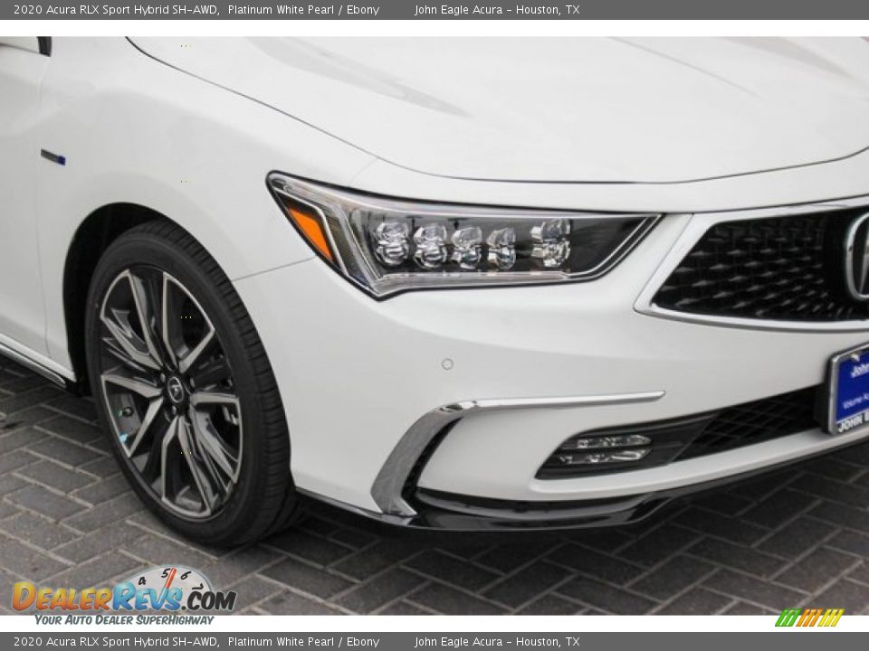 2020 Acura RLX Sport Hybrid SH-AWD Platinum White Pearl / Ebony Photo #12