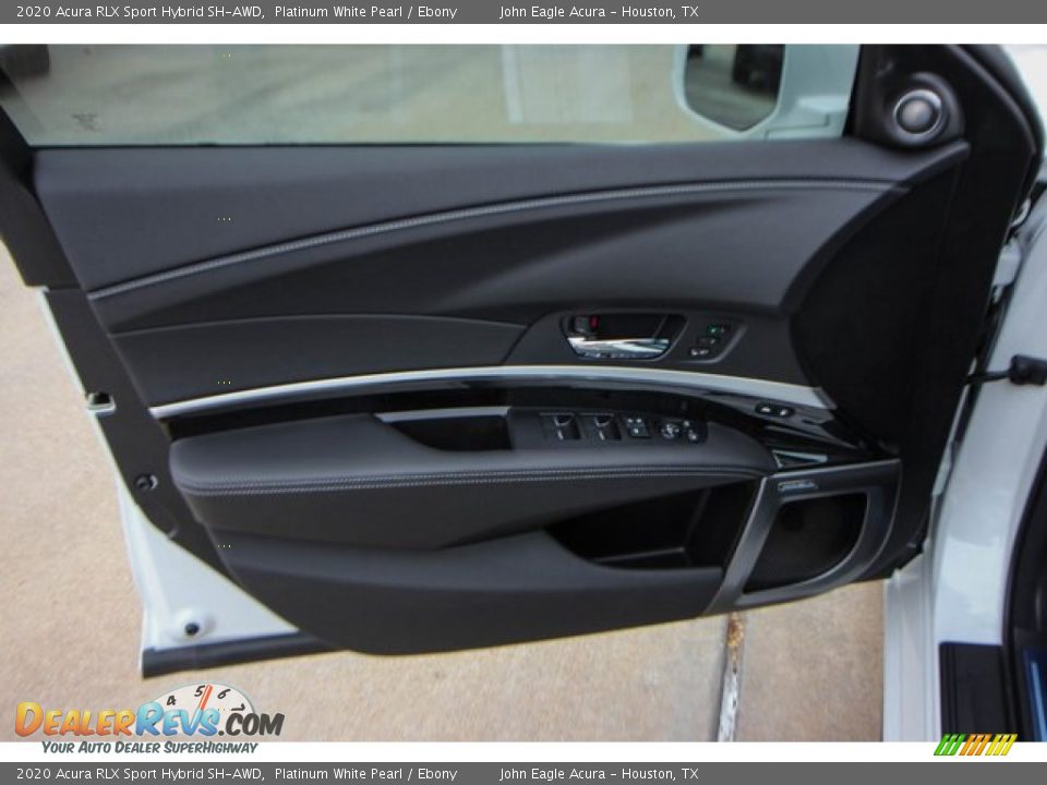 2020 Acura RLX Sport Hybrid SH-AWD Platinum White Pearl / Ebony Photo #16