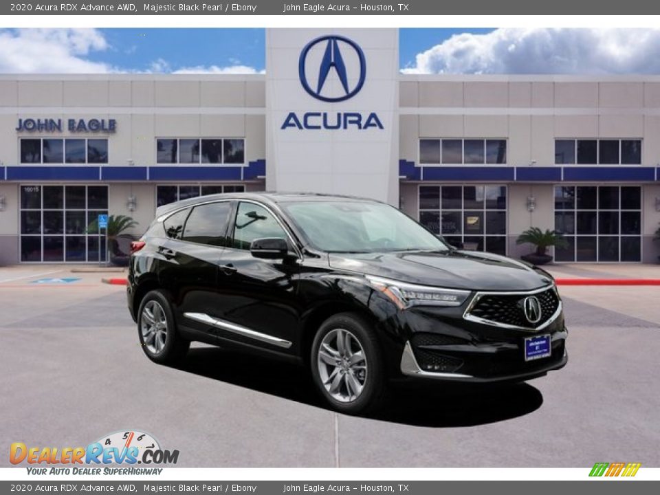 2020 Acura RDX Advance AWD Majestic Black Pearl / Ebony Photo #1
