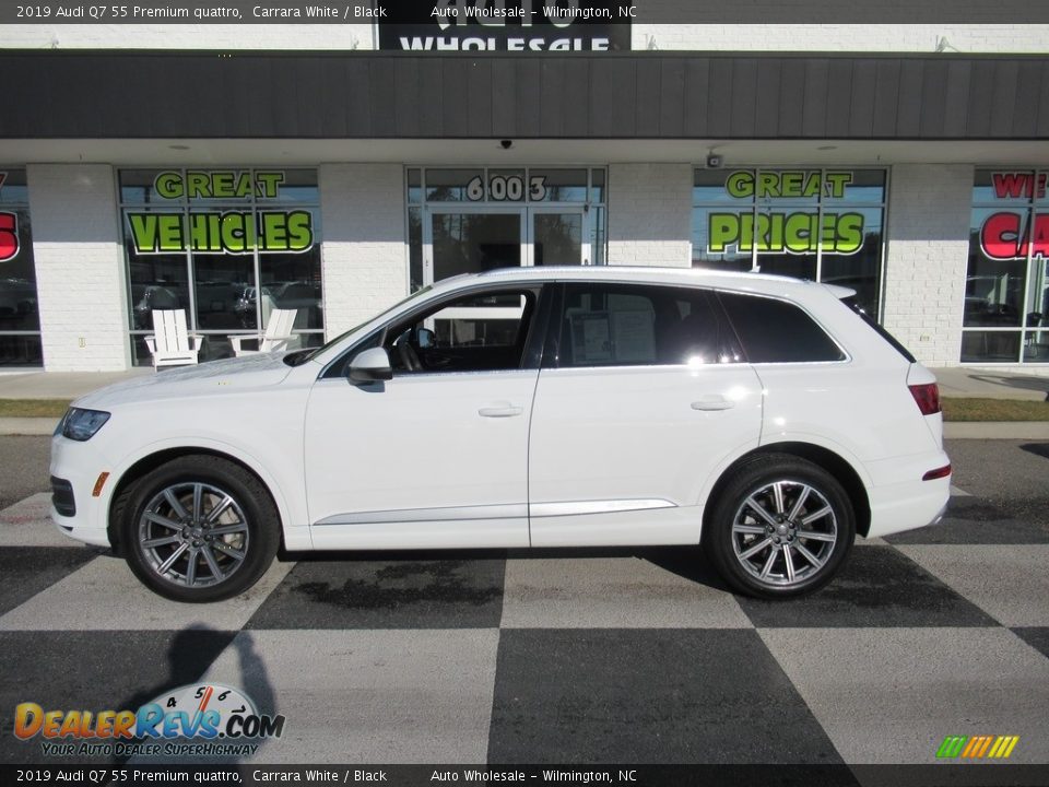 2019 Audi Q7 55 Premium quattro Carrara White / Black Photo #1