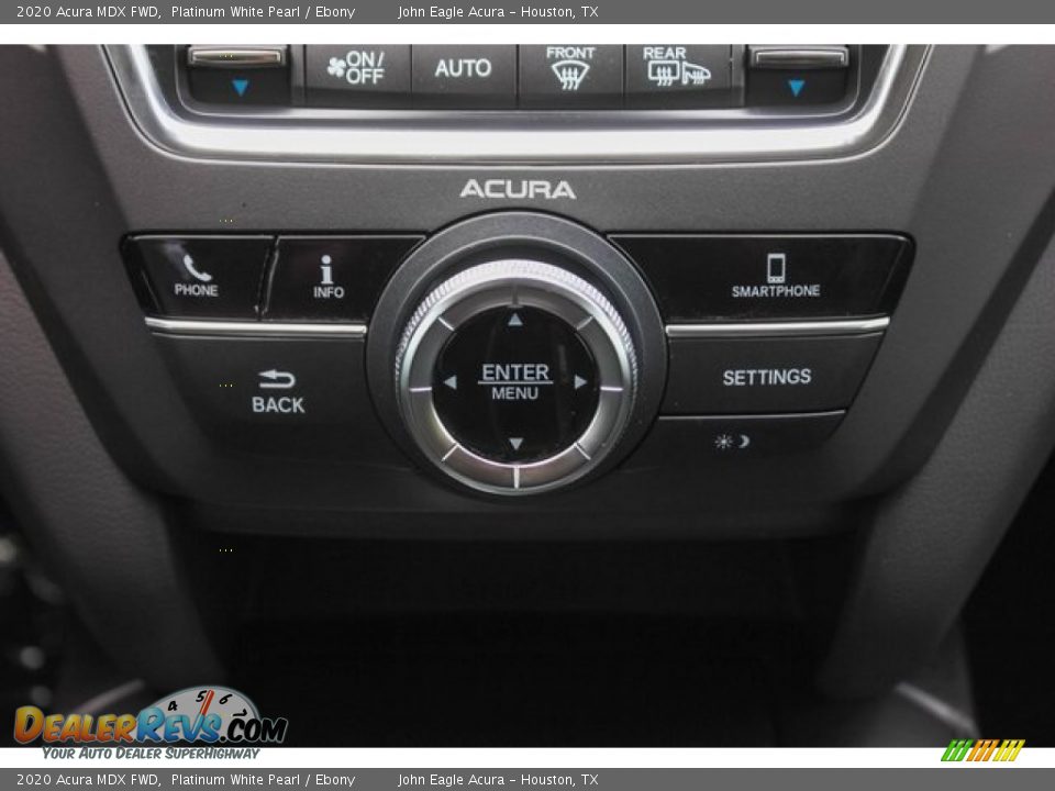 2020 Acura MDX FWD Platinum White Pearl / Ebony Photo #31