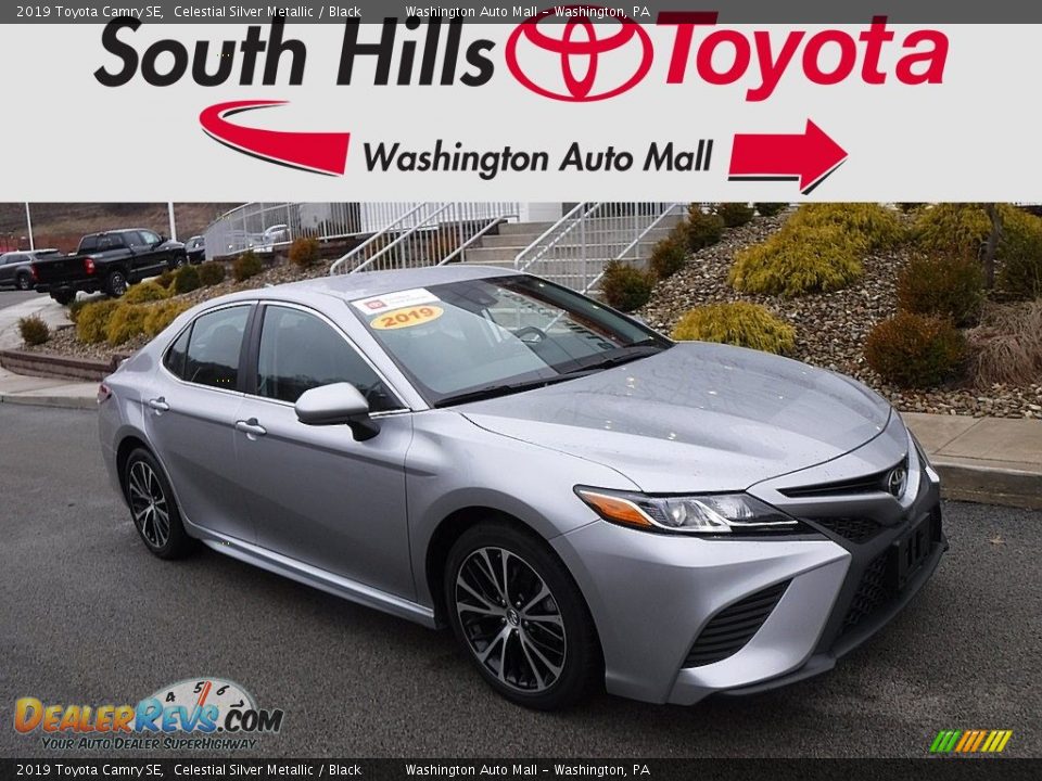 2019 Toyota Camry SE Celestial Silver Metallic / Black Photo #1