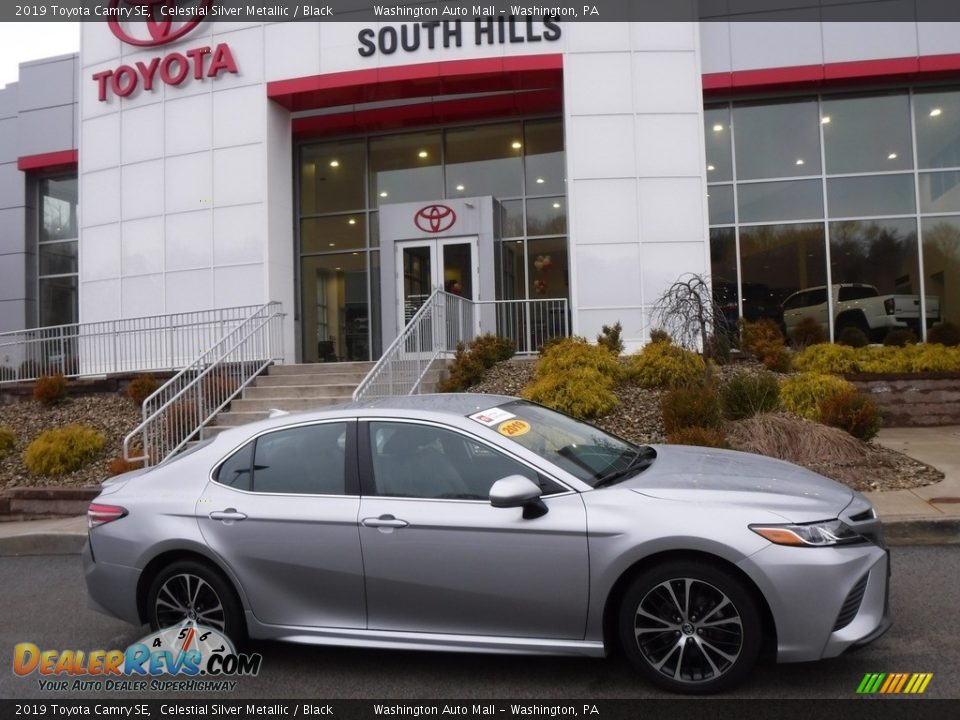 2019 Toyota Camry SE Celestial Silver Metallic / Black Photo #2