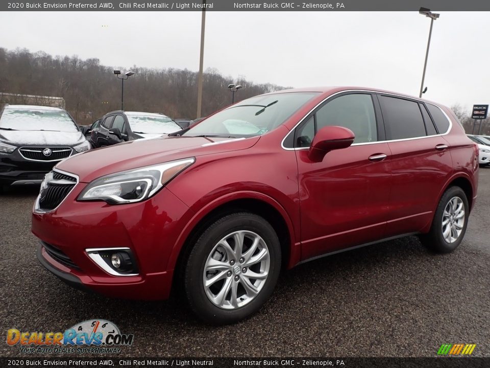 Front 3/4 View of 2020 Buick Envision Preferred AWD Photo #1