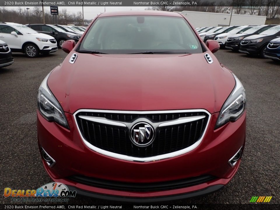 2020 Buick Envision Preferred AWD Chili Red Metallic / Light Neutral Photo #2