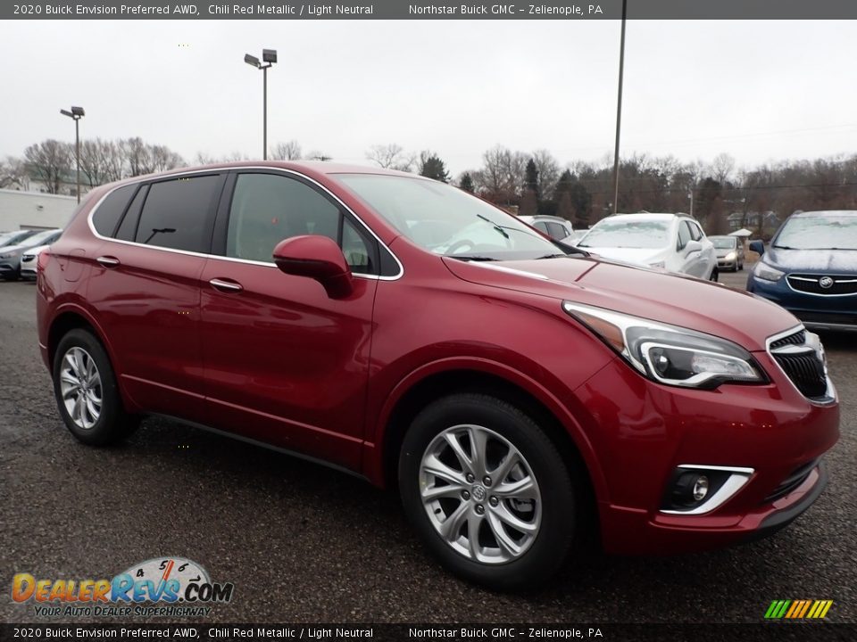 Chili Red Metallic 2020 Buick Envision Preferred AWD Photo #3