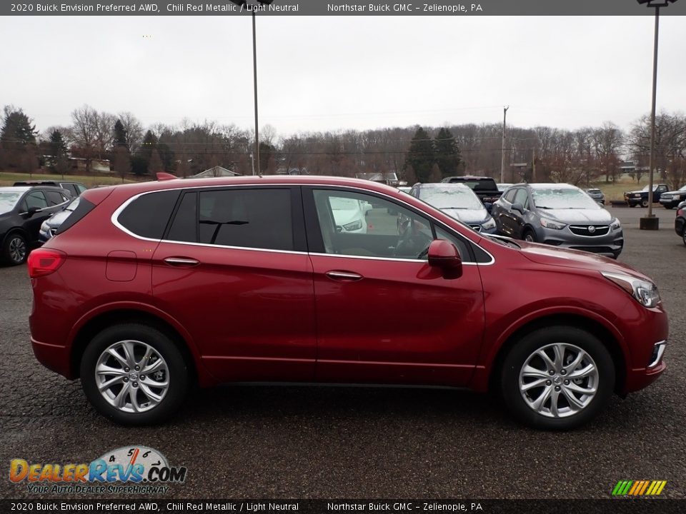 Chili Red Metallic 2020 Buick Envision Preferred AWD Photo #4