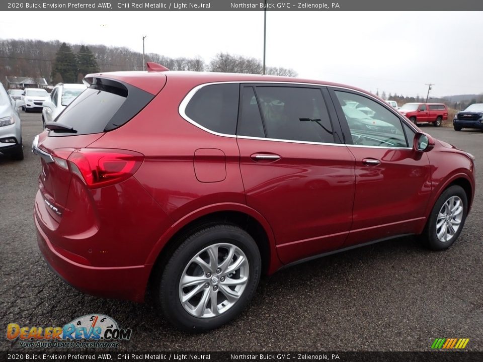 2020 Buick Envision Preferred AWD Chili Red Metallic / Light Neutral Photo #5