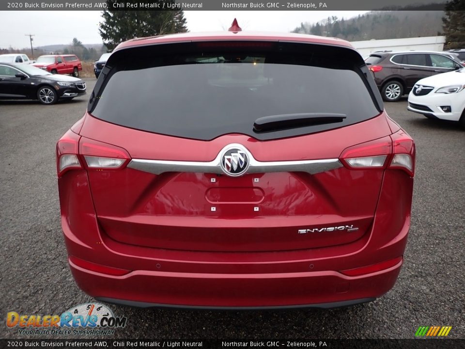 2020 Buick Envision Preferred AWD Chili Red Metallic / Light Neutral Photo #6