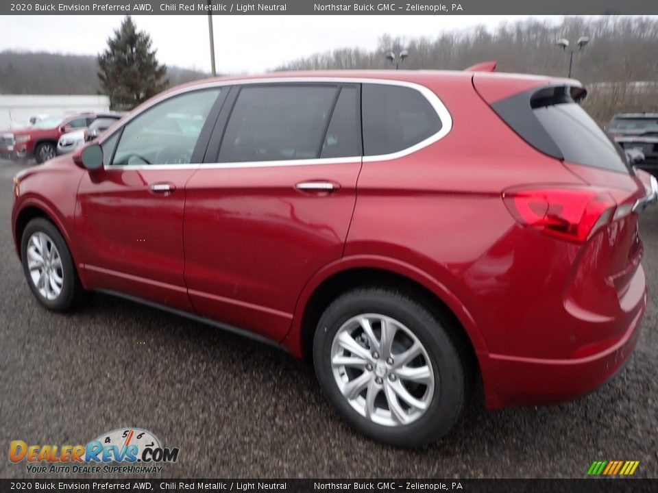 2020 Buick Envision Preferred AWD Chili Red Metallic / Light Neutral Photo #9