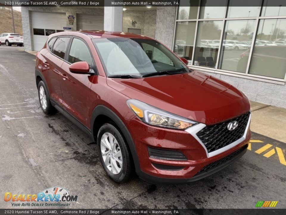 2020 Hyundai Tucson SE AWD Gemstone Red / Beige Photo #1
