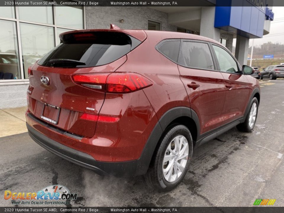 2020 Hyundai Tucson SE AWD Gemstone Red / Beige Photo #3