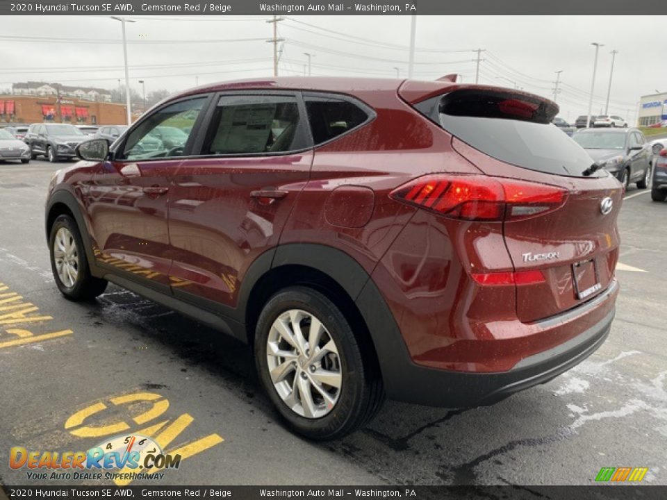 2020 Hyundai Tucson SE AWD Gemstone Red / Beige Photo #5