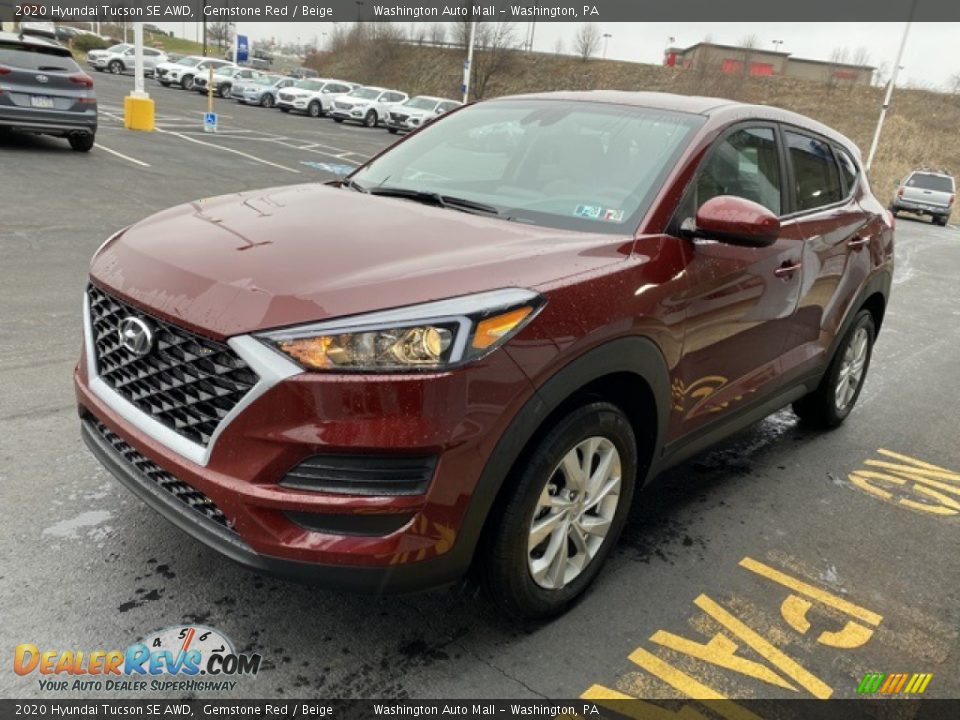 2020 Hyundai Tucson SE AWD Gemstone Red / Beige Photo #6