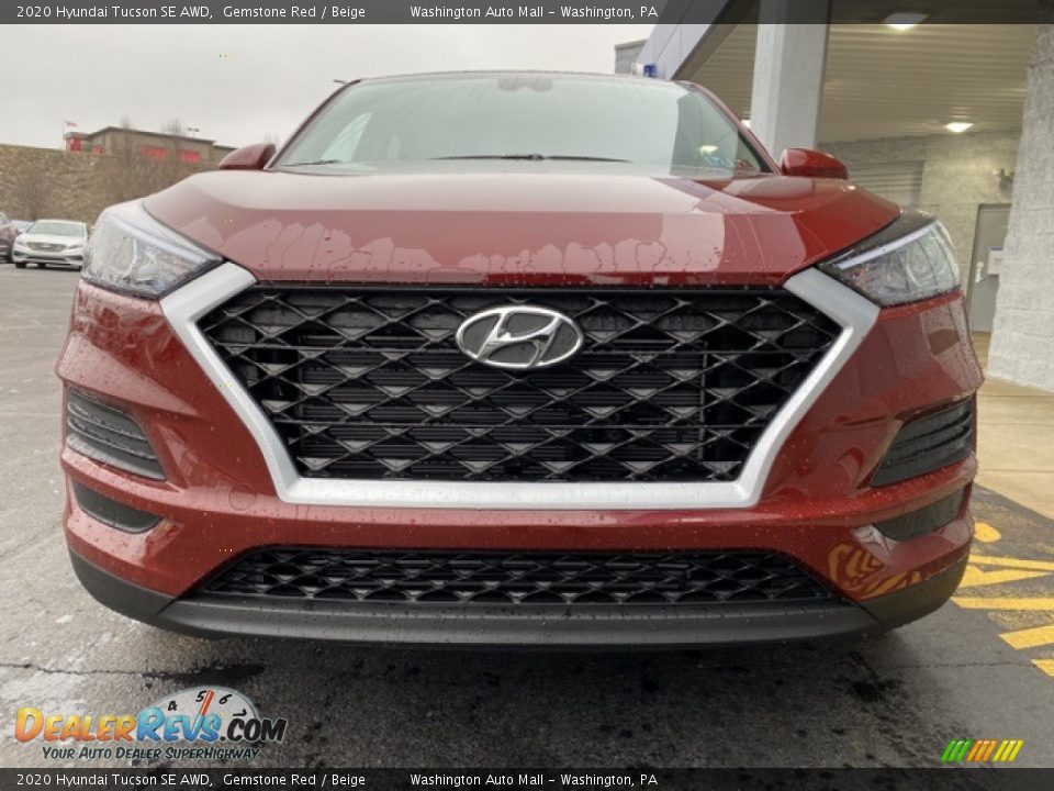 2020 Hyundai Tucson SE AWD Gemstone Red / Beige Photo #7
