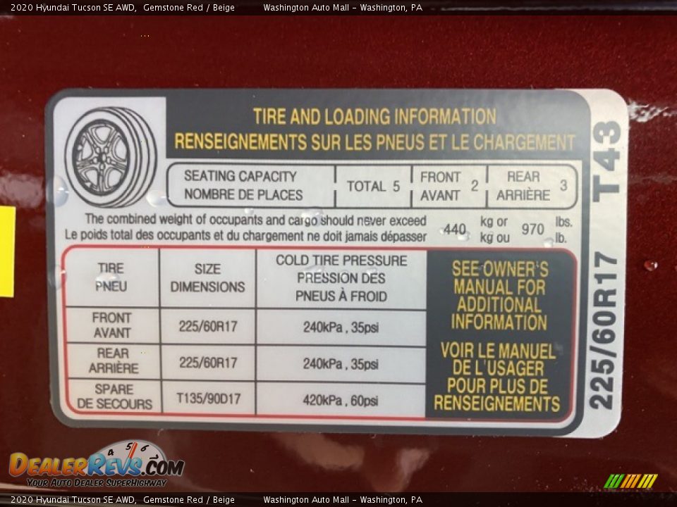 2020 Hyundai Tucson SE AWD Gemstone Red / Beige Photo #8
