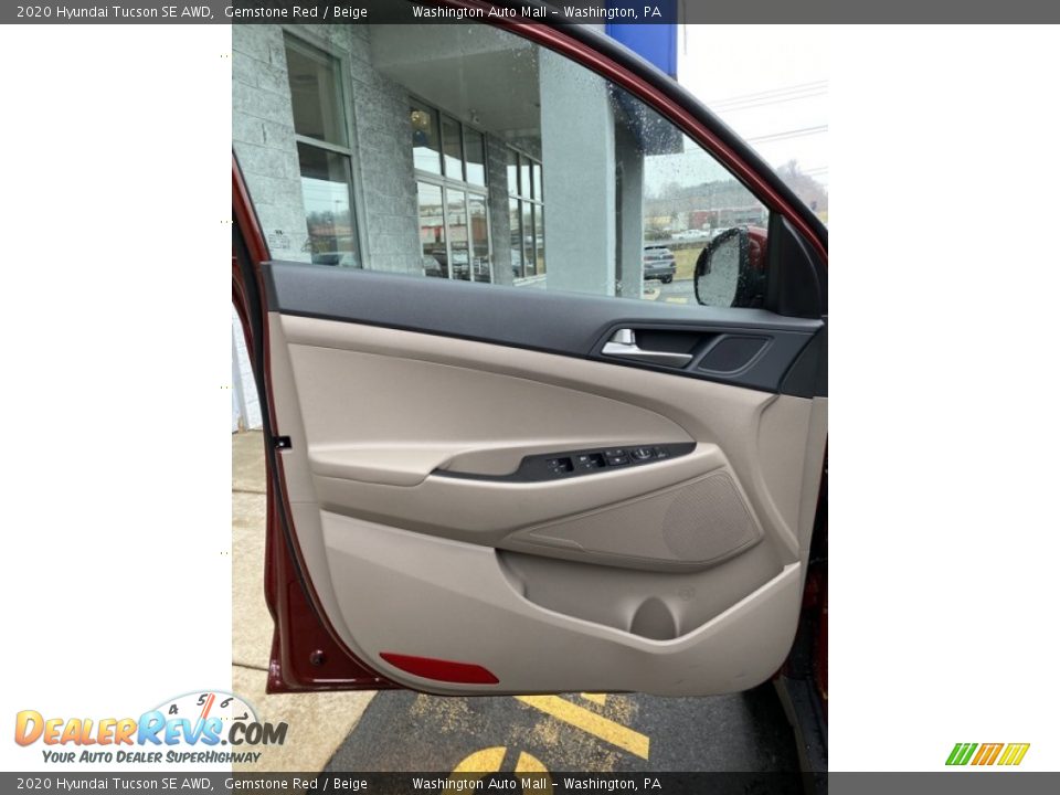 2020 Hyundai Tucson SE AWD Gemstone Red / Beige Photo #10