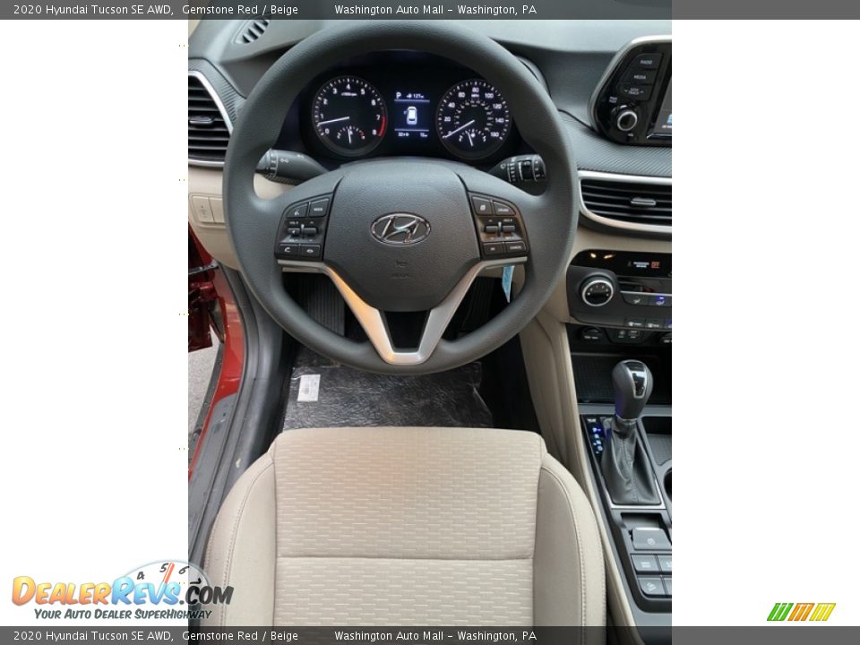 2020 Hyundai Tucson SE AWD Gemstone Red / Beige Photo #13