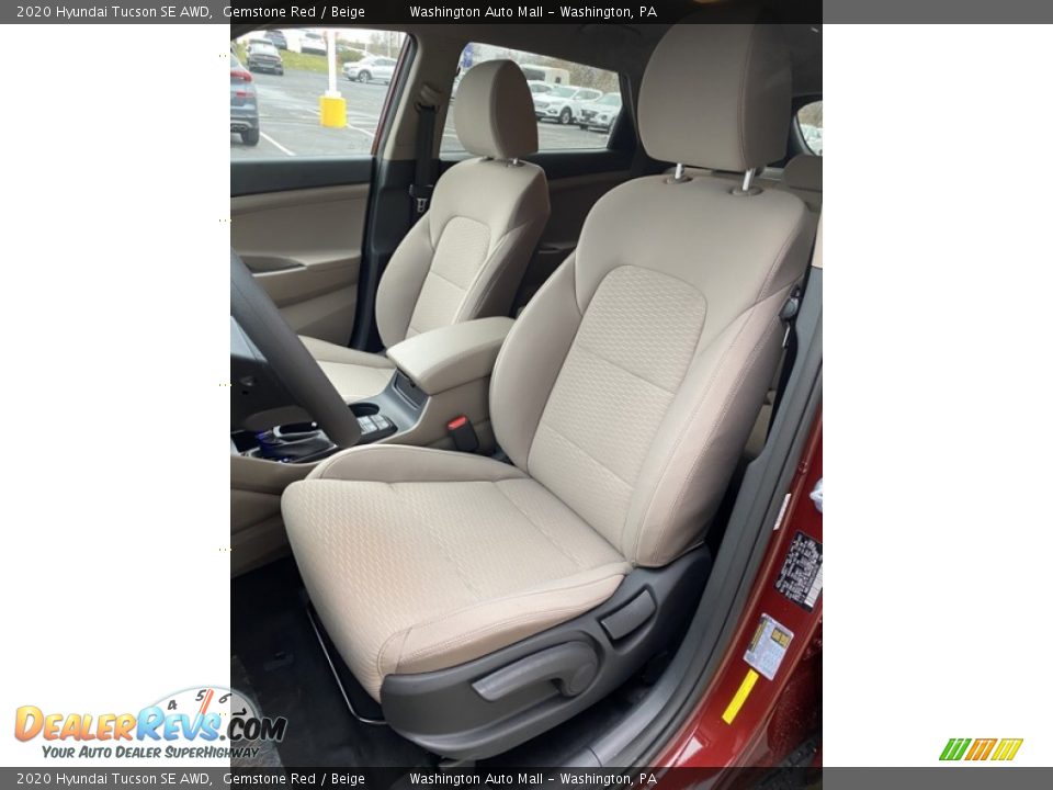 2020 Hyundai Tucson SE AWD Gemstone Red / Beige Photo #14