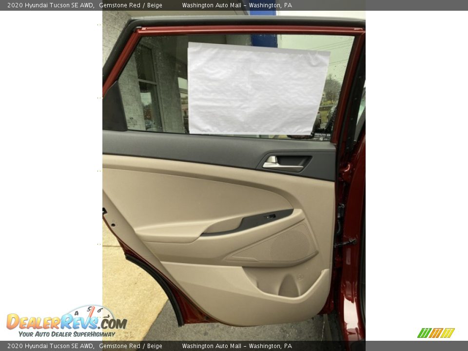 2020 Hyundai Tucson SE AWD Gemstone Red / Beige Photo #16