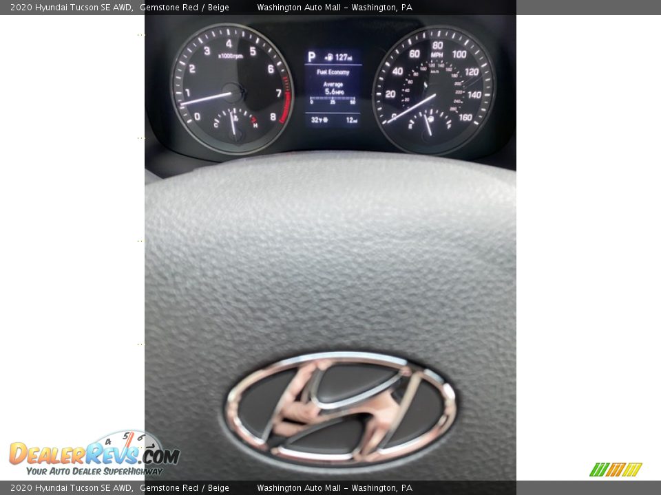 2020 Hyundai Tucson SE AWD Gemstone Red / Beige Photo #27