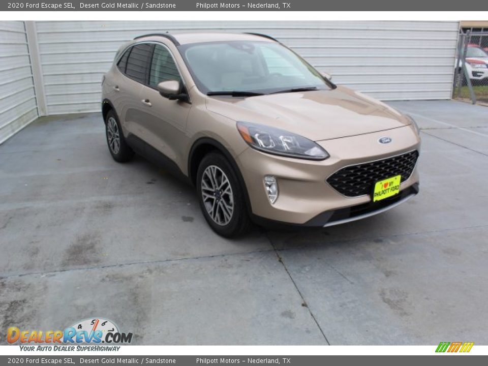 2020 Ford Escape SEL Desert Gold Metallic / Sandstone Photo #2