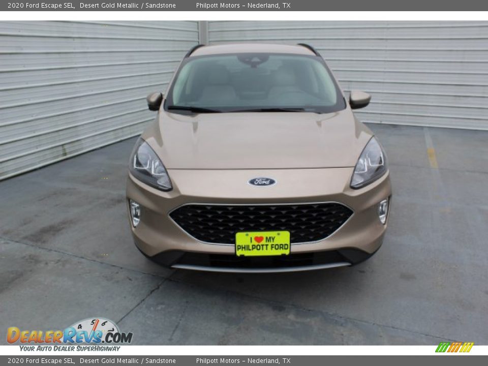 2020 Ford Escape SEL Desert Gold Metallic / Sandstone Photo #3