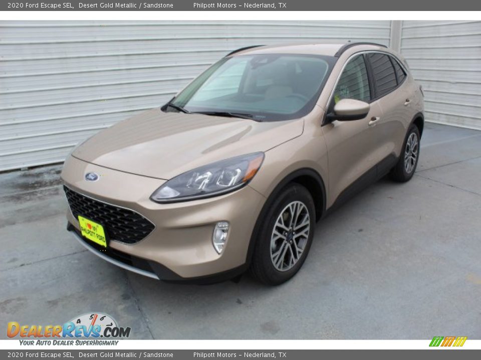2020 Ford Escape SEL Desert Gold Metallic / Sandstone Photo #4
