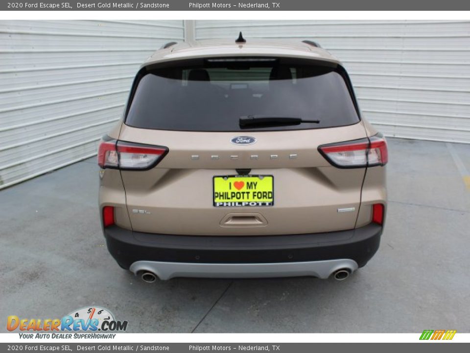 2020 Ford Escape SEL Desert Gold Metallic / Sandstone Photo #7