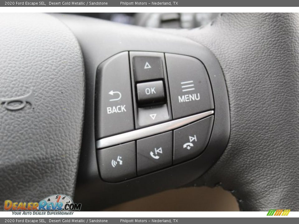 2020 Ford Escape SEL Desert Gold Metallic / Sandstone Photo #12