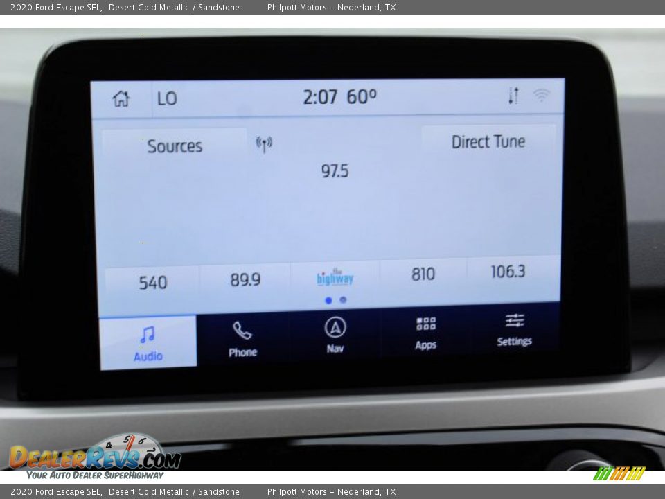 2020 Ford Escape SEL Desert Gold Metallic / Sandstone Photo #15