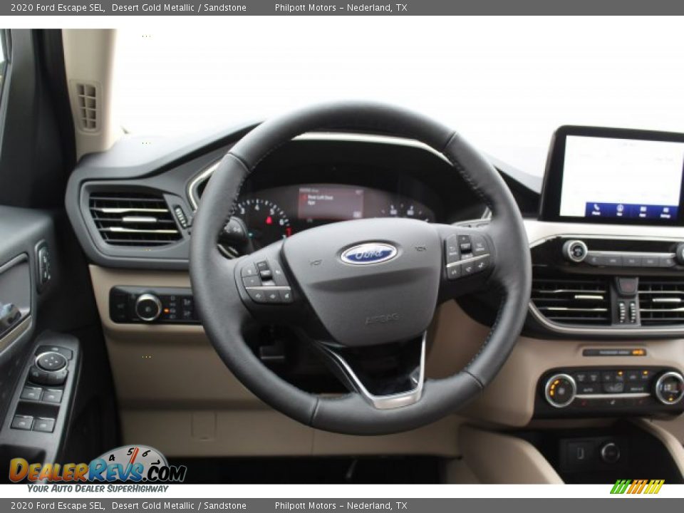 2020 Ford Escape SEL Desert Gold Metallic / Sandstone Photo #22