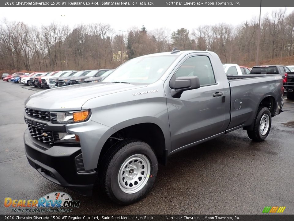 Front 3/4 View of 2020 Chevrolet Silverado 1500 WT Regular Cab 4x4 Photo #1