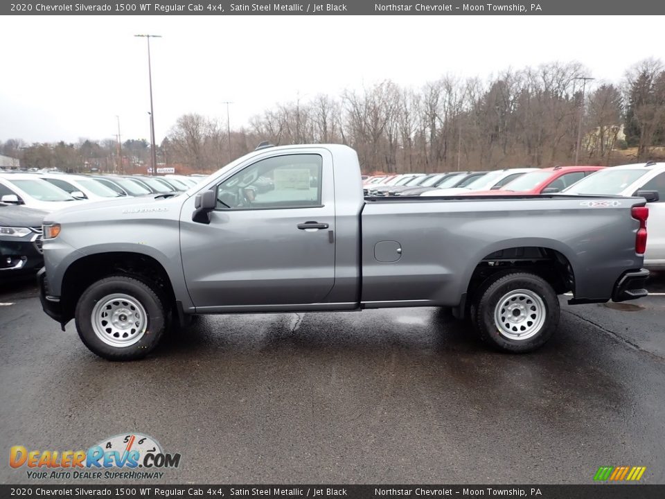Satin Steel Metallic 2020 Chevrolet Silverado 1500 WT Regular Cab 4x4 Photo #2
