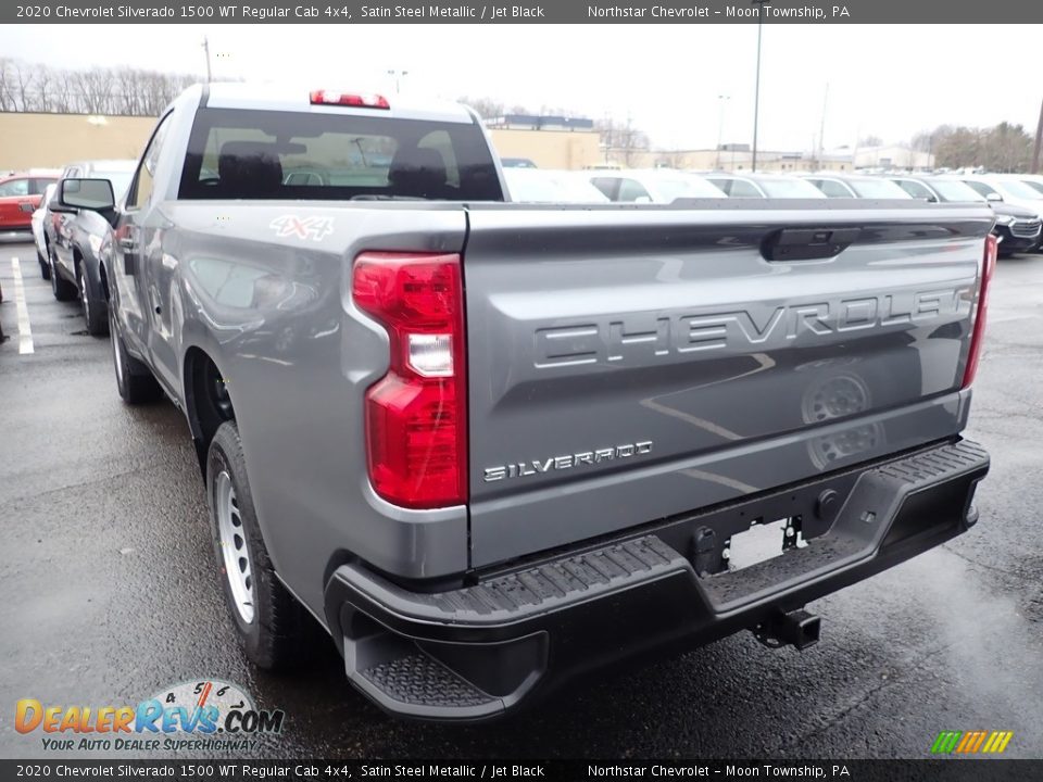 2020 Chevrolet Silverado 1500 WT Regular Cab 4x4 Satin Steel Metallic / Jet Black Photo #3