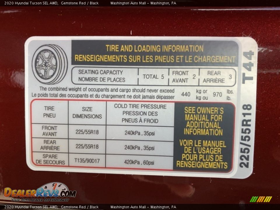 2020 Hyundai Tucson SEL AWD Gemstone Red / Black Photo #8