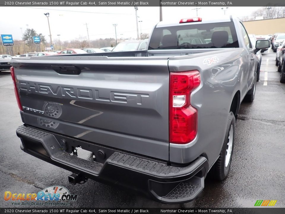 2020 Chevrolet Silverado 1500 WT Regular Cab 4x4 Satin Steel Metallic / Jet Black Photo #5