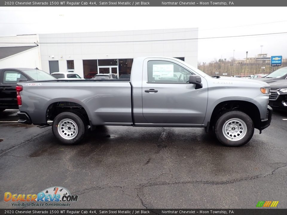 2020 Chevrolet Silverado 1500 WT Regular Cab 4x4 Satin Steel Metallic / Jet Black Photo #6