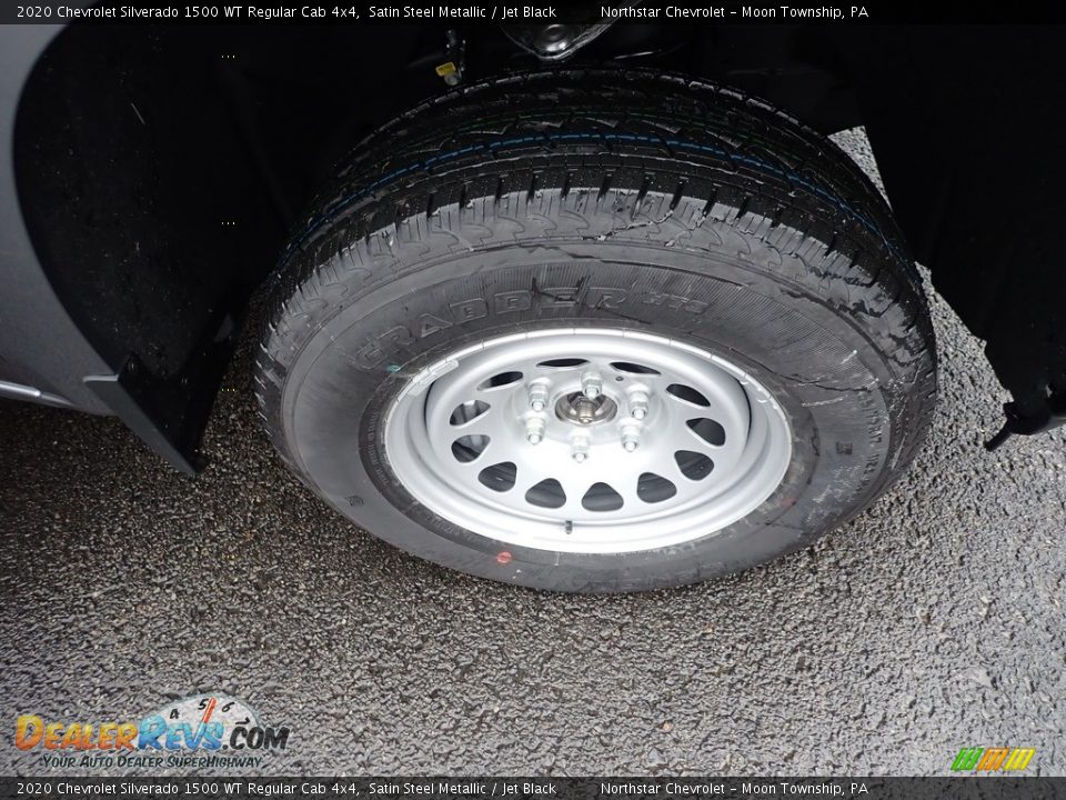 2020 Chevrolet Silverado 1500 WT Regular Cab 4x4 Satin Steel Metallic / Jet Black Photo #9
