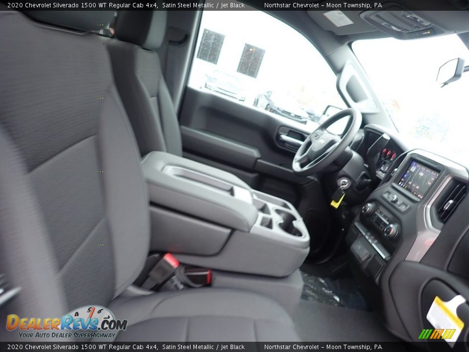 2020 Chevrolet Silverado 1500 WT Regular Cab 4x4 Satin Steel Metallic / Jet Black Photo #10