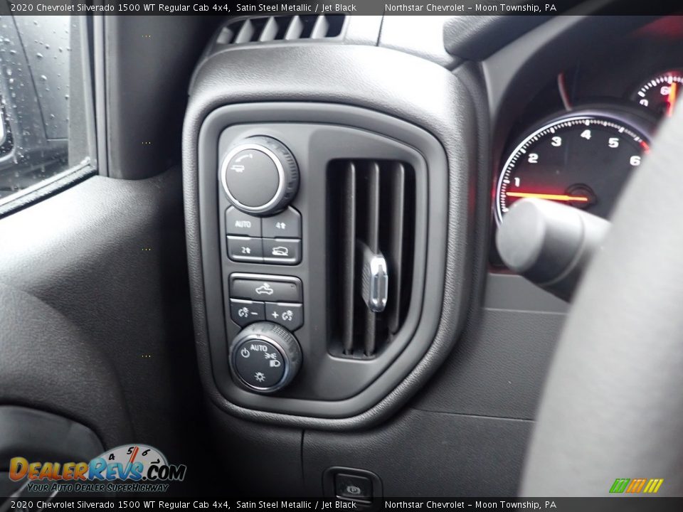 2020 Chevrolet Silverado 1500 WT Regular Cab 4x4 Satin Steel Metallic / Jet Black Photo #19