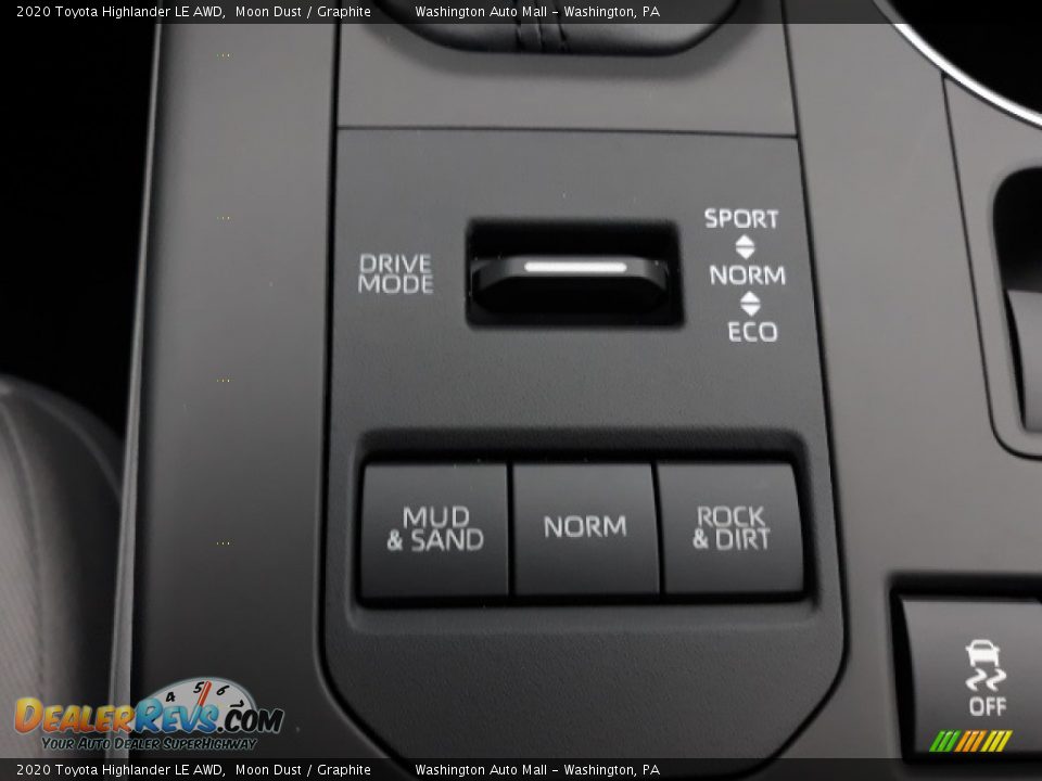 2020 Toyota Highlander LE AWD Moon Dust / Graphite Photo #17