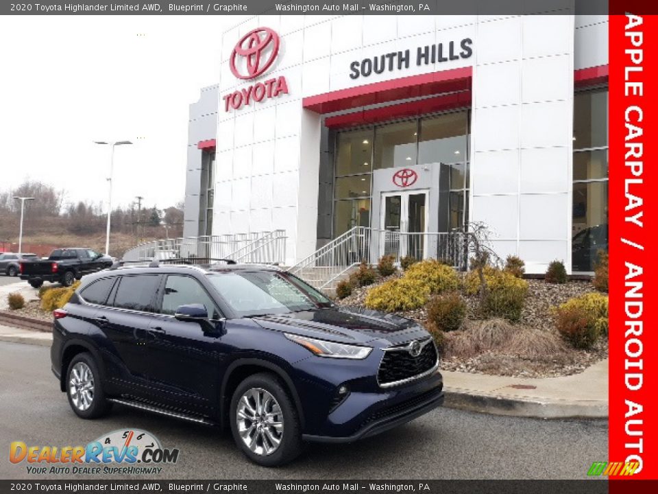 2020 Toyota Highlander Limited AWD Blueprint / Graphite Photo #1