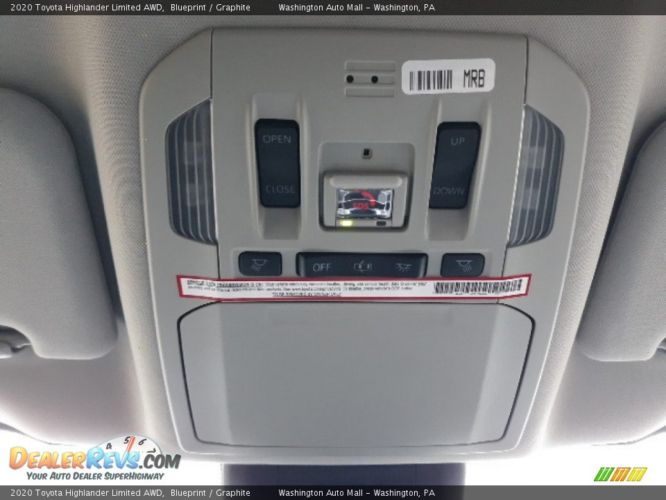 2020 Toyota Highlander Limited AWD Blueprint / Graphite Photo #21