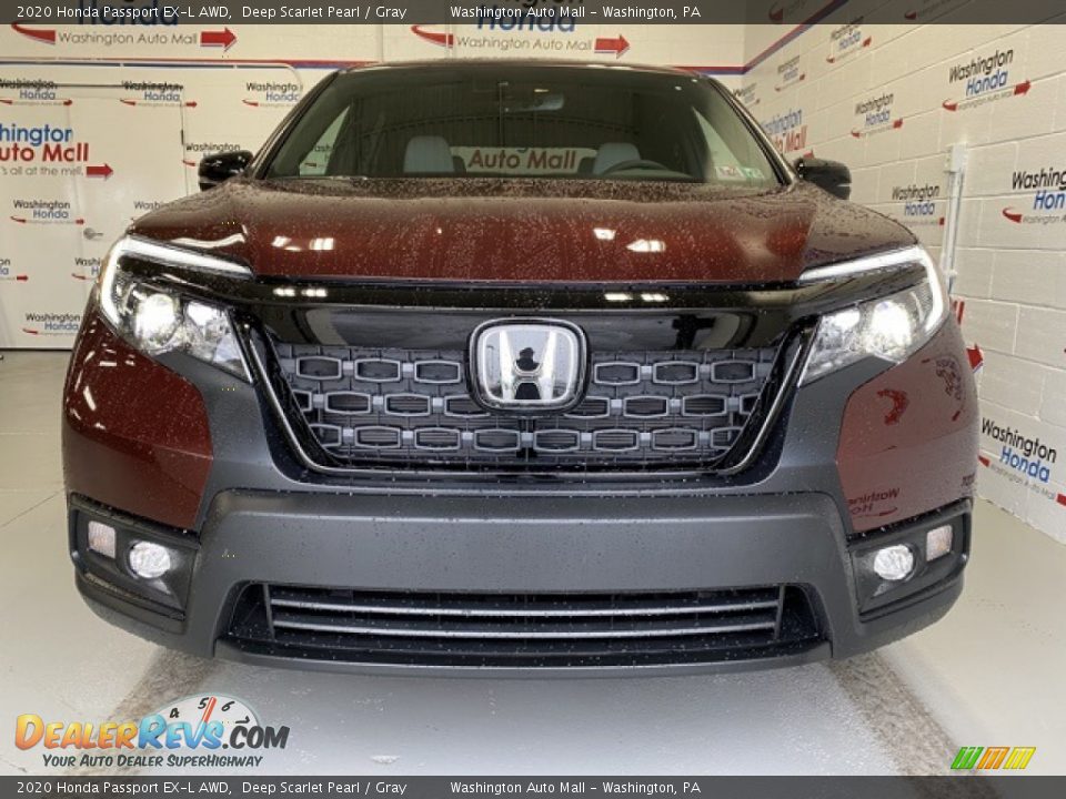 2020 Honda Passport EX-L AWD Deep Scarlet Pearl / Gray Photo #3