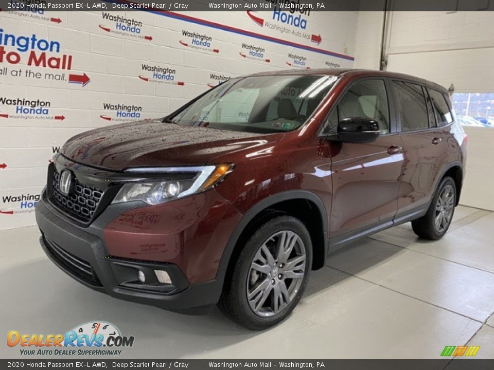 2020 Honda Passport EX-L AWD Deep Scarlet Pearl / Gray Photo #4