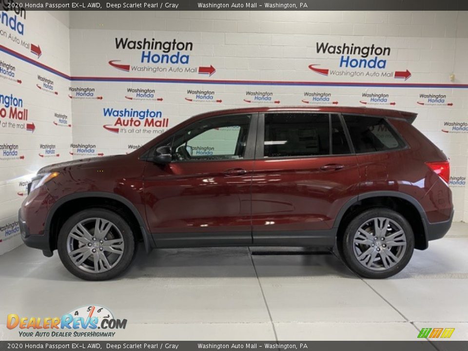 2020 Honda Passport EX-L AWD Deep Scarlet Pearl / Gray Photo #5