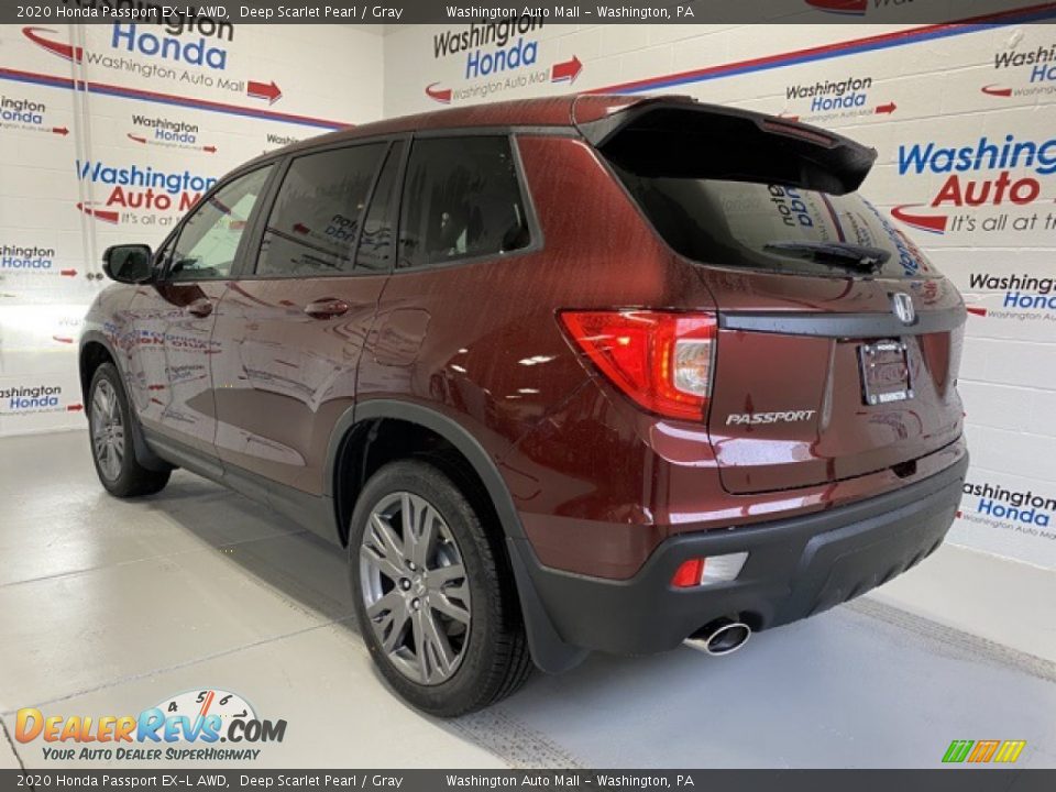 2020 Honda Passport EX-L AWD Deep Scarlet Pearl / Gray Photo #6