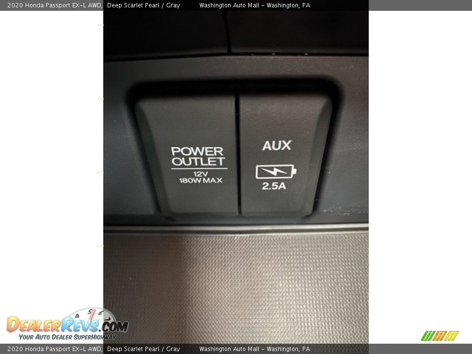 2020 Honda Passport EX-L AWD Deep Scarlet Pearl / Gray Photo #36
